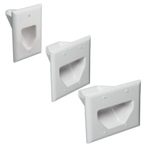 Recessed Low Voltage Cable Plates