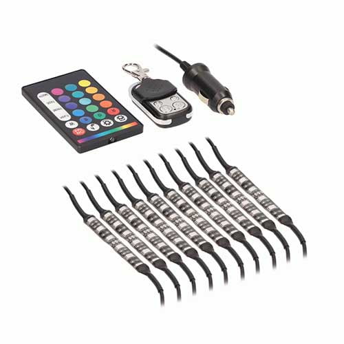DL-RGBK2 | RGB LED 10 Strip Kit - 2 Remote Types