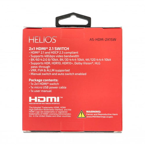 AS-HDM-2X1SW | 48G 2x1 HDMI® 2.1 SWITCH - Image 4