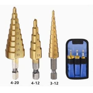 UNIBIT-3 | 3pcs Step Drill Bit Set