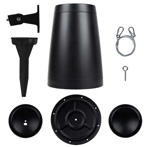 WP60XTB | 6-1/2" Pendant/Landscape Speaker 70V/100V/8 Ohm Black - Image 7
